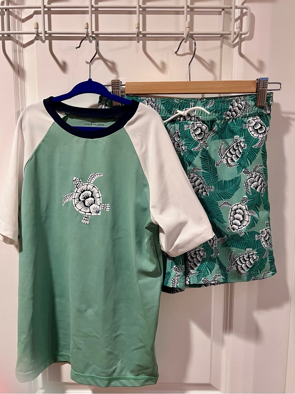 Janie and Jack Rash Guard & Swim Trunks